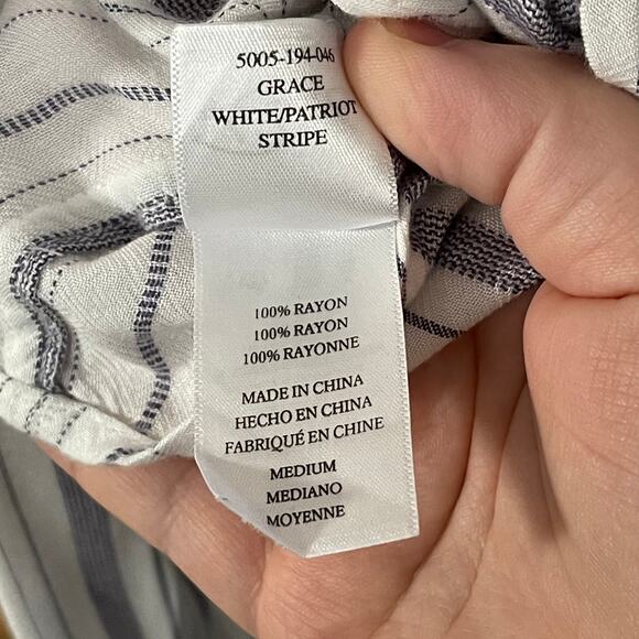 Rails • Grace Patriot Striped Lace Up Top - Picture 6 of 7